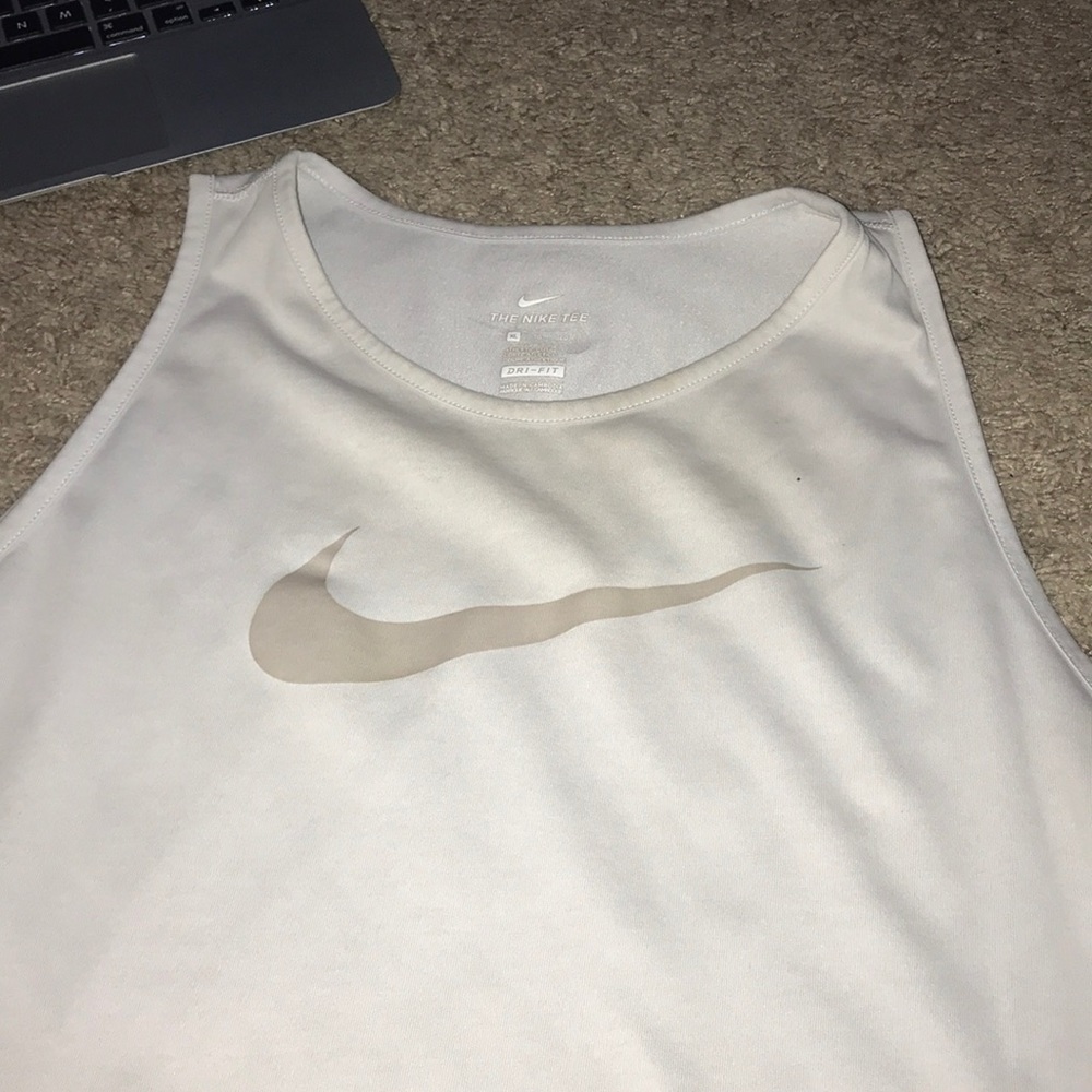White Nike Tank top
